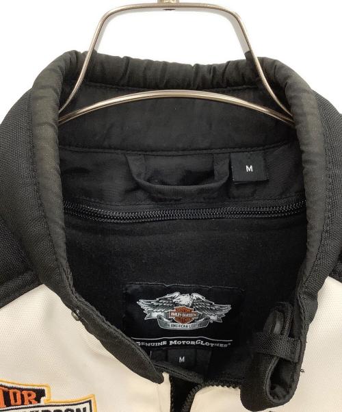 HARLEY-DAVIDSON（ハーレーダビッドソン）HARLEY-DAVIDSON (ハーレーダビッドソン) ライディングジャケット ホワイト×ブラック サイズ:Mの古着・服飾アイテム