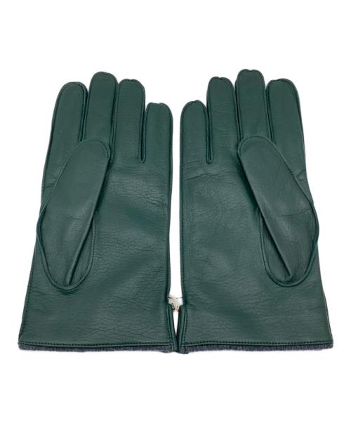 Vivienne Westwood（ヴィヴィアンウエストウッド）Vivienne Westwood (ヴィヴィアンウエストウッド) レザーグローブ グリーン サイズ:−の古着・服飾アイテム