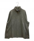 POLO RALPH LAURENポロ・ラルフローレン）の古着「ハーフジップスウェット」｜グレー
