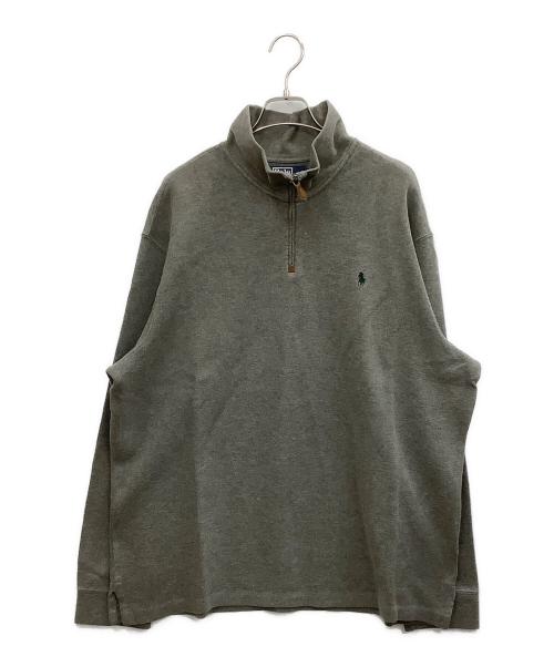 POLO RALPH LAUREN（ポロ・ラルフローレン）POLO RALPH LAUREN (ポロ・ラルフローレン) ハーフジップスウェット グレー サイズ:XXXLの古着・服飾アイテム