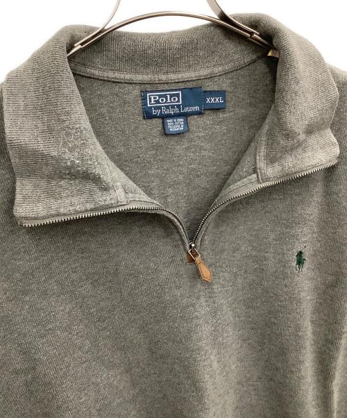 POLO RALPH LAUREN（ポロ・ラルフローレン）POLO RALPH LAUREN (ポロ・ラルフローレン) ハーフジップスウェット グレー サイズ:XXXLの古着・服飾アイテム