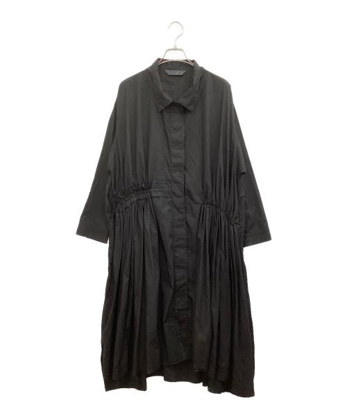 萌（MOYURU）萌 (MOYURU) 長袖ワンピース ブラック サイズ:M−Lの古着・服飾アイテム