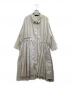 萌MOYURU）の古着「長袖ワンピース」｜ベージュ