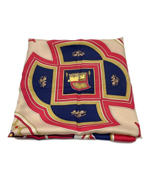 HERMES（エルメス）HERMES (エルメス) シルクスカーフ レッド サイズ:−の古着・服飾アイテム