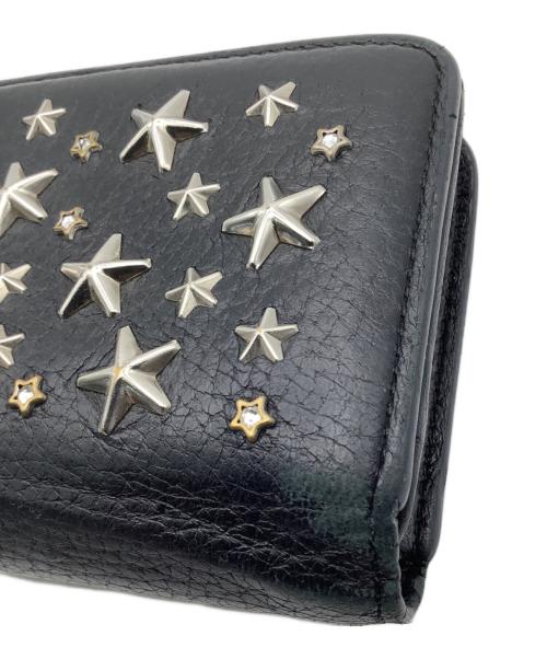 JIMMY CHOO（ジミーチュウ）JIMMY CHOO (ジミーチュウ) 2つ折り財布 ブラック サイズ:−の古着・服飾アイテム