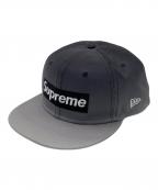New Era×SUPREMEニューエラ×シュプリーム）の古着「キャップ」｜グレー