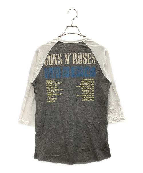 GUNS N ROSES（ガンズ・アンド・ローゼズ）GUNS N ROSES (ガンズ・アンド・ローゼズ) バンドTシャツ グレー×ホワイト サイズ:Mの古着・服飾アイテム
