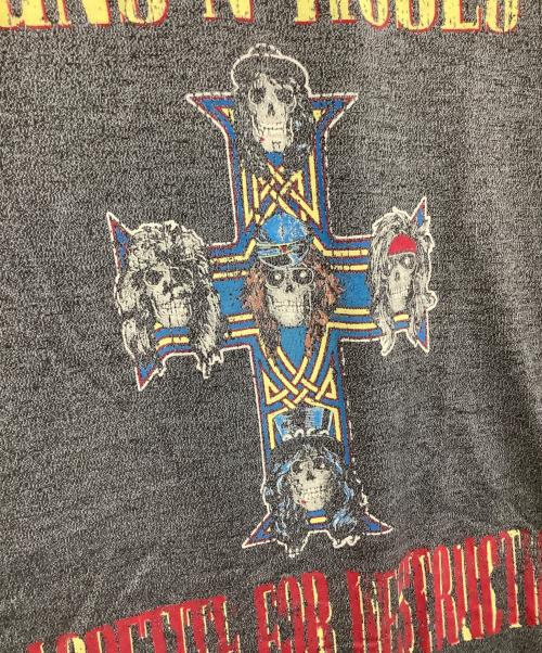 GUNS N ROSES（ガンズ・アンド・ローゼズ）GUNS N ROSES (ガンズ・アンド・ローゼズ) バンドTシャツ グレー×ホワイト サイズ:Mの古着・服飾アイテム
