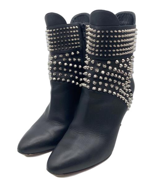 Christian Louboutin（クリスチャン・ルブタン）Christian Louboutin (クリスチャン・ルブタン) ショートブーツ ブラック サイズ:36の古着・服飾アイテム