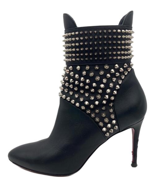 Christian Louboutin（クリスチャン・ルブタン）Christian Louboutin (クリスチャン・ルブタン) ショートブーツ ブラック サイズ:36の古着・服飾アイテム