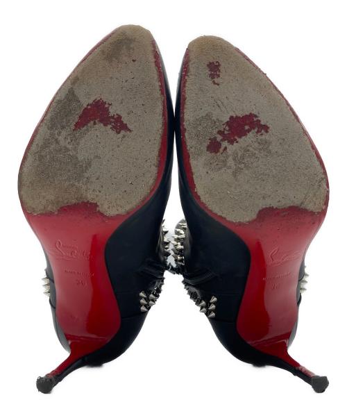 Christian Louboutin（クリスチャン・ルブタン）Christian Louboutin (クリスチャン・ルブタン) ショートブーツ ブラック サイズ:36の古着・服飾アイテム