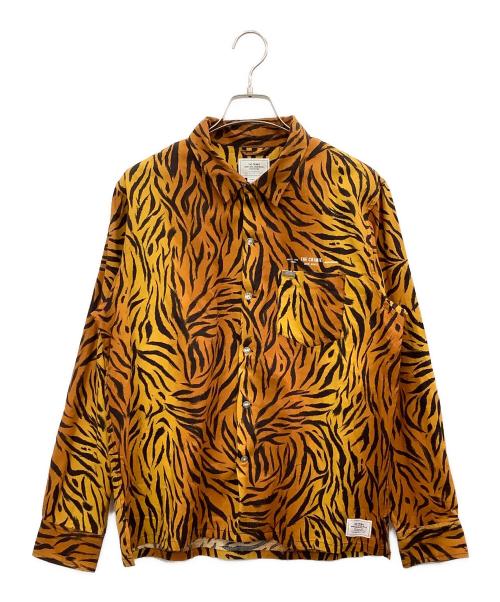 THE CRIMIE（ザ クライミー）THE CRIMIE (ザ クライミー) 長袖シャツ オレンジ×ブラック サイズ:Mの古着・服飾アイテム