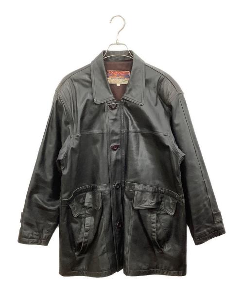 CALIFORNIAN（カリフォルニアン）CALIFORNIAN (カリフォルニアン) レザージャケット ブラック サイズ:Lの古着・服飾アイテム