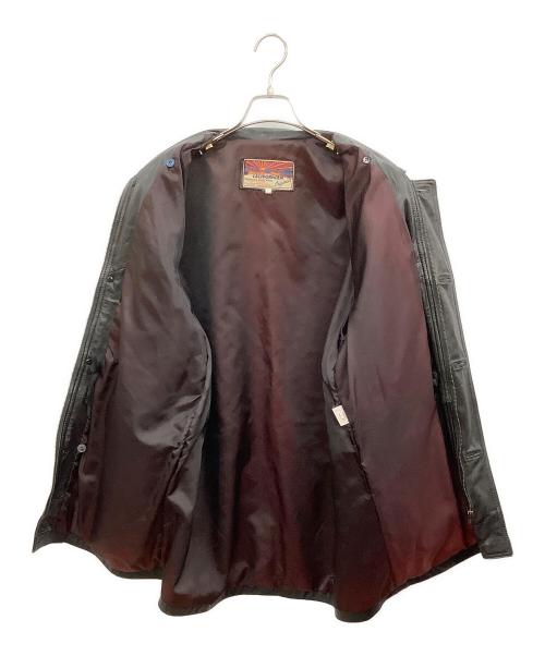 CALIFORNIAN（カリフォルニアン）CALIFORNIAN (カリフォルニアン) レザージャケット ブラック サイズ:Lの古着・服飾アイテム