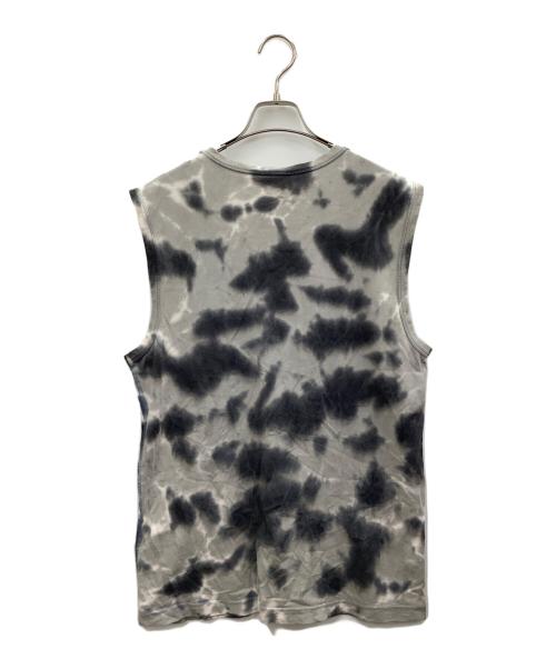 DIESEL（ディーゼル）DIESEL (ディーゼル) ノースリーブカットソー グレー×ホワイト サイズ:Lの古着・服飾アイテム