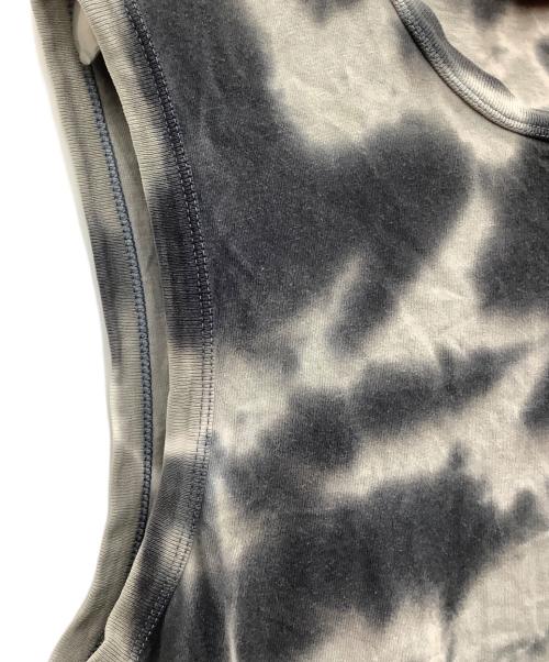 DIESEL（ディーゼル）DIESEL (ディーゼル) ノースリーブカットソー グレー×ホワイト サイズ:Lの古着・服飾アイテム