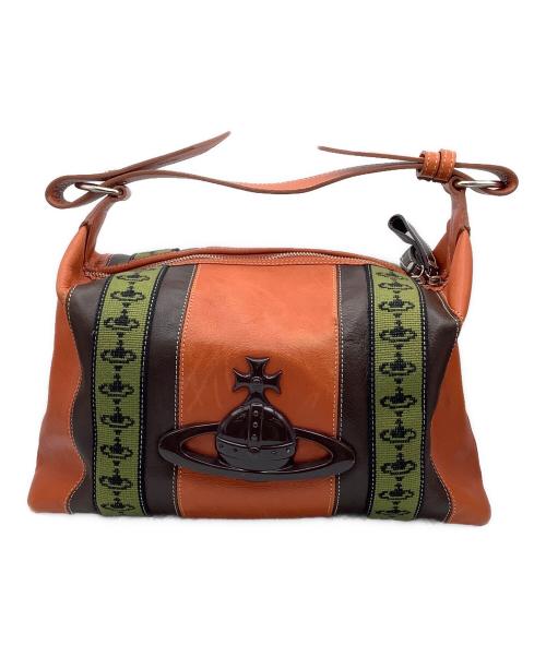 Vivienne Westwood（ヴィヴィアンウエストウッド）Vivienne Westwood (ヴィヴィアンウエストウッド) ハンドバッグ オレンジ×ブラウン サイズ:−の古着・服飾アイテム