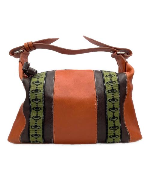 Vivienne Westwood（ヴィヴィアンウエストウッド）Vivienne Westwood (ヴィヴィアンウエストウッド) ハンドバッグ オレンジ×ブラウン サイズ:−の古着・服飾アイテム