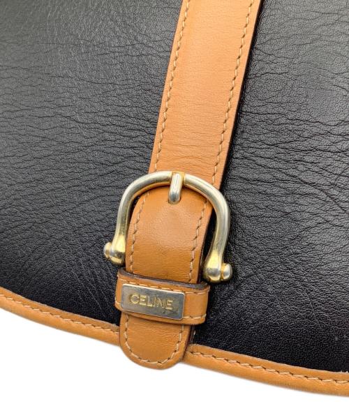 CELINE（セリーヌ）CELINE (セリーヌ) ショルダーバッグ ブラウン×ブラック サイズ:−の古着・服飾アイテム