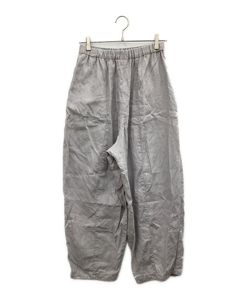 かぐれ（カグレ）かぐれ (カグレ) リネンボリュームパンツ パープル サイズ:FREEの古着・服飾アイテム