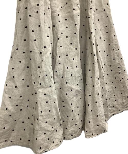 かぐれ（カグレ）かぐれ (カグレ) ドットスカート ベージュ サイズ:FREEの古着・服飾アイテム