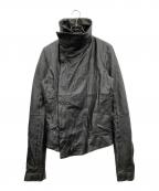 EKAMエカム）の古着「ラムレザージャケット」｜ブラック