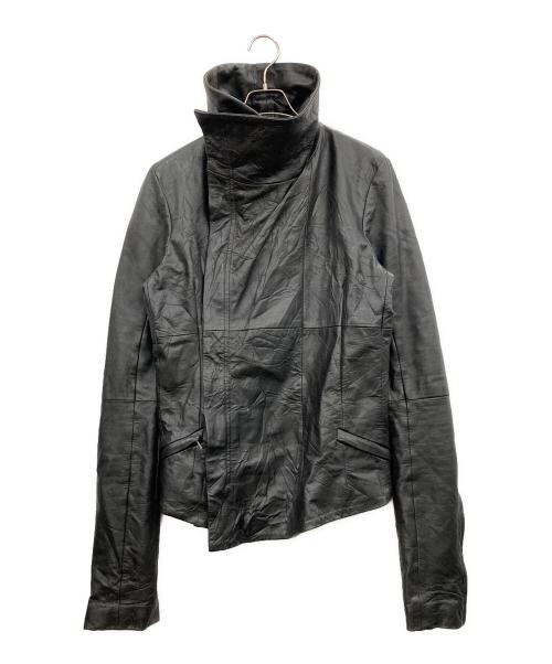 EKAM（エカム）EKAM (エカム) ラムレザージャケット ブラック サイズ:Lの古着・服飾アイテム