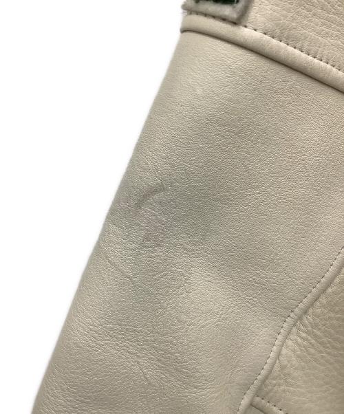 POSHBOY（ポッシュボーイ）POSHBOY (ポッシュボーイ) スタジャン グリーン×ベージュ サイズ:Fの古着・服飾アイテム