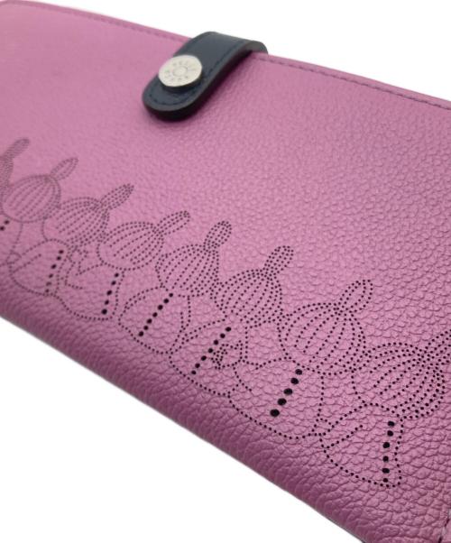 PELLE BORSA（ペレボルサ）PELLE BORSA (ペレボルサ) MOOMIN (ムーミン) 札入れ パープルの古着・服飾アイテム