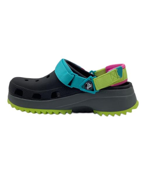 crocs（クロックス）crocs (クロックス) 厚底サンダル ブラック×イエロー サイズ:m5/w7の古着・服飾アイテム