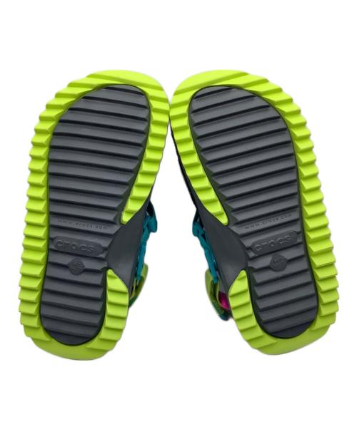 crocs（クロックス）crocs (クロックス) 厚底サンダル ブラック×イエロー サイズ:m5/w7の古着・服飾アイテム