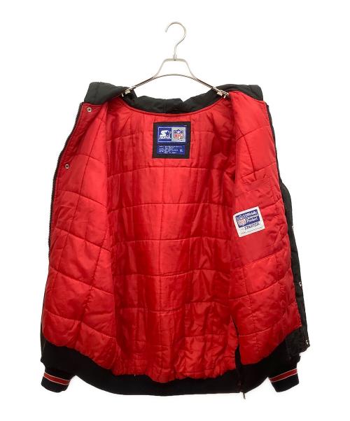 STARTER（スターター）STARTER (スターター) NFL (エヌエフエル) フーデッドジャケット ブラック サイズ:XLの古着・服飾アイテム
