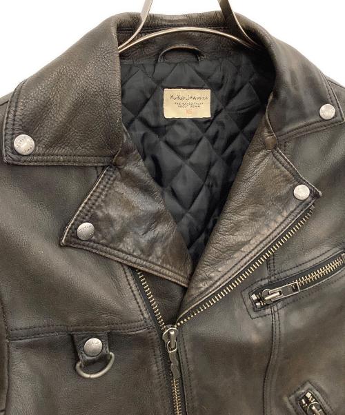 NUDIE JEANS（ヌーディー・ジーンズ）NUDIE JEANS (ヌーディー・ジーンズ) レザージャケット ブラウン サイズ:XSの古着・服飾アイテム