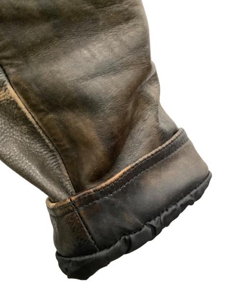 NUDIE JEANS（ヌーディー・ジーンズ）NUDIE JEANS (ヌーディー・ジーンズ) レザージャケット ブラウン サイズ:XSの古着・服飾アイテム