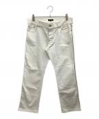 BURBERRY BLACK LABELバーバリーブラックレーベル）の古着「デニムパンツ」｜アイボリー
