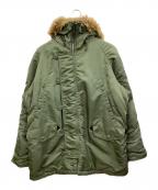 ALPHAアルファ）の古着「フライトジャケット」｜グリーン