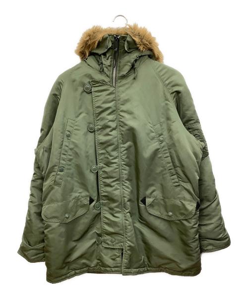 ALPHA（アルファ）ALPHA (アルファ) フライトジャケット グリーン サイズ:XLの古着・服飾アイテム