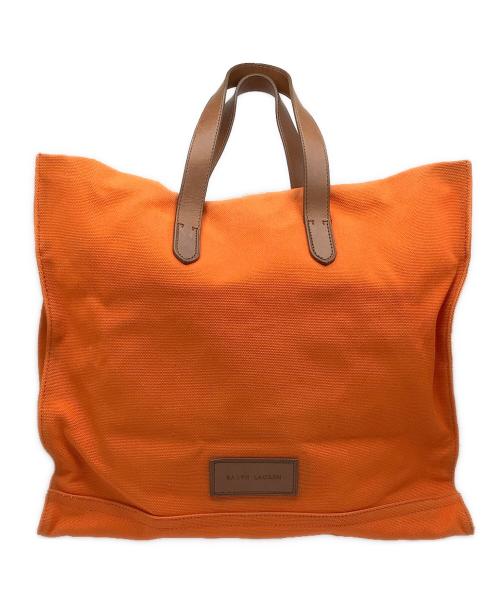RALPH LAUREN（ラルフローレン）RALPH LAUREN (ラルフローレン) キャンバストートバッグ オレンジ サイズ:−の古着・服飾アイテム