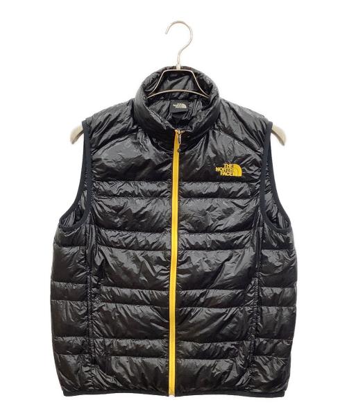 THE NORTH FACE（ザ ノース フェイス）THE NORTH FACE (ザ ノース フェイス) ダウンベスト ブラック×イエロー サイズ:Lの古着・服飾アイテム