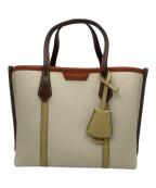 TORY BURCHトリーバーチ）の古着「ハンドバッグ」｜ベージュ×ブラウン