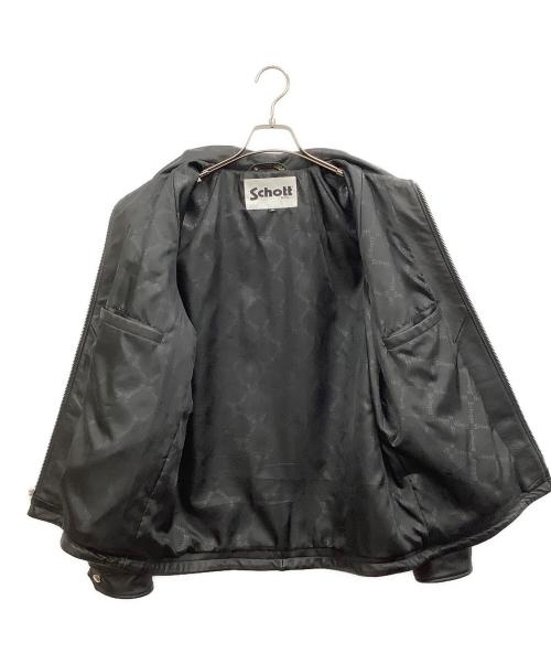 Schott NYC（ショット NYC）Schott NYC (ショット NYC) レザージャケット ブラック サイズ:Mの古着・服飾アイテム