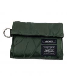 PORTER×PALACE（ポーター×パレス）の古着「3つ折り財布」｜グリーン
