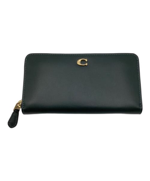 COACH（コーチ）COACH (コーチ) ラウンドファスナー財布 グリーン サイズ:−の古着・服飾アイテム