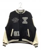 X-LARGEエクストララージ）の古着「スタジャン」｜ブラック