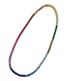 King Ice（キングアイス）の古着「テニスチェーンネックレス」｜マルチカラー