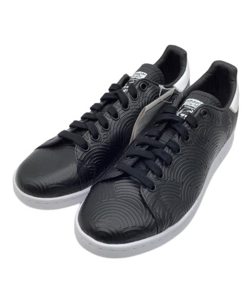 adidas（アディダス）adidas (アディダス) ローカットスニーカー ブラック×ホワイト サイズ:26の古着・服飾アイテム