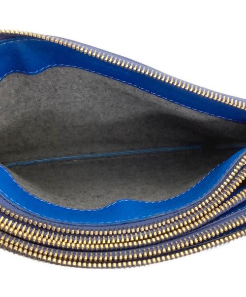 CELINE（セリーヌ）CELINE (セリーヌ) トリオラージショルダーバッグ ブルー サイズ:-の古着・服飾アイテム