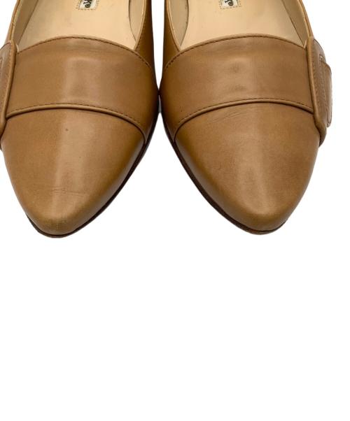 Manolo Blahnik（マノロブラニク）Manolo Blahnik (マノロブラニク) フラットパンプス ブラウン サイズ:36の古着・服飾アイテム