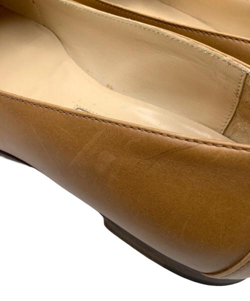 Manolo Blahnik（マノロブラニク）Manolo Blahnik (マノロブラニク) フラットパンプス ブラウン サイズ:36の古着・服飾アイテム