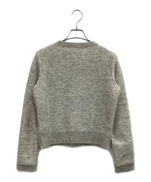 Rene（ルネ）Rene (ルネ) 厚手カーディガン グレー サイズ:36の古着・服飾アイテム